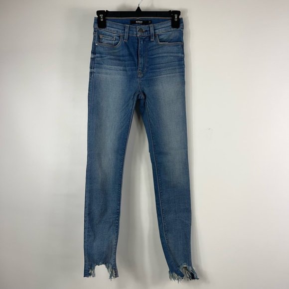 Hudson Womens Barbara HIgh Waist Super Skinny Ankle Jeans Blue Stretch 24 NWT
